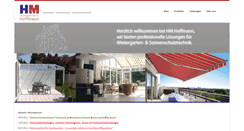Desktop Screenshot of hm-wintergaerten.de